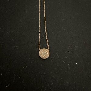 Elegant Rose Gold Plated Pendant Necklace